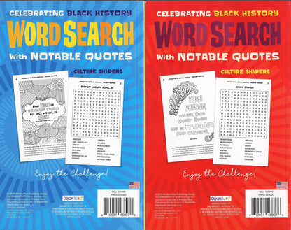 Large Print Celebrating Black History Word Search with Notable Quotes v3