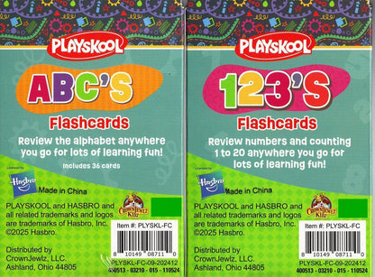 PlaySkool - 123`S & ABC`S - Flash Cards includes 36, 41 cards (Set of 2)