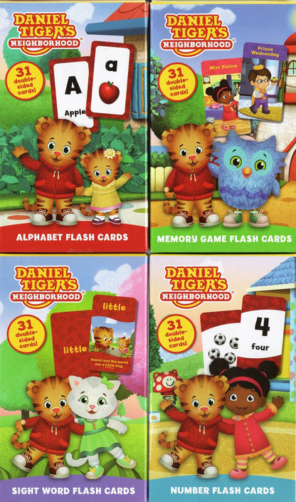 Daniel Tigers - Number, Alphabet, Sight Words, Memory Game - Flash Cards