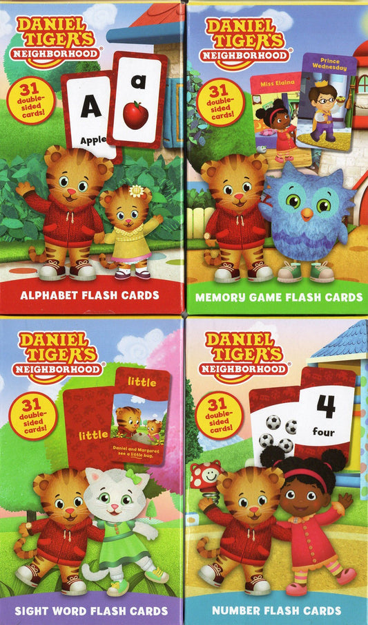 Daniel Tigers - Number, Alphabet, Sight Words, Memory Game - Flash Cards