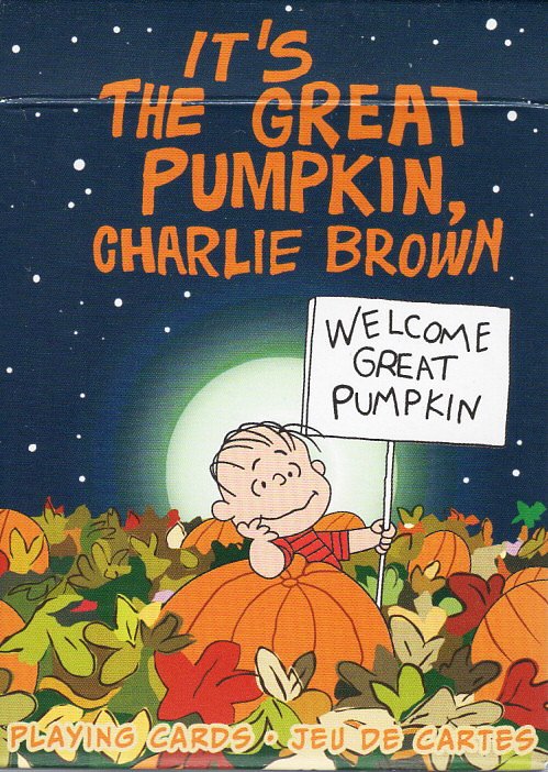 It's The Great Pumpkin Charlie Brown Peanuts - Playing Cards