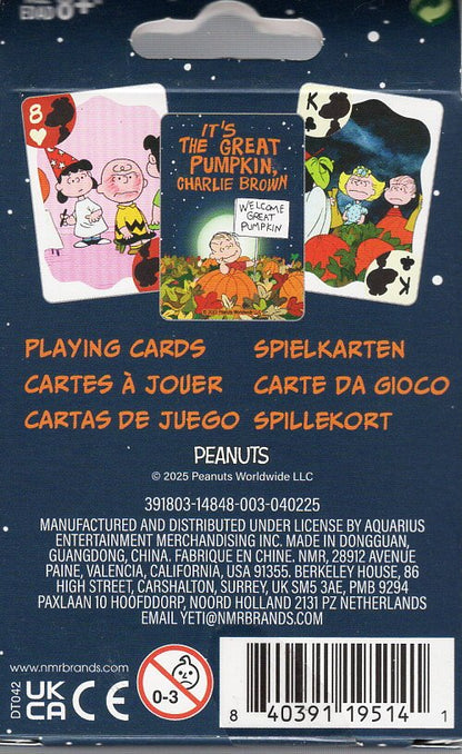 It's The Great Pumpkin Charlie Brown Peanuts - Playing Cards