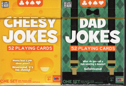 Cheesy Jokes & Dad Jokes - Playing Cards (Set of 2)