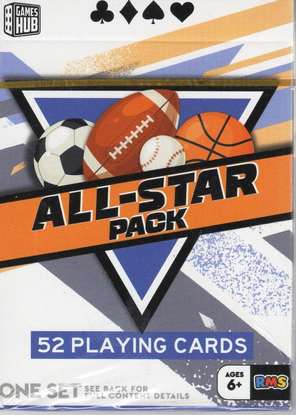 All-Star Pack Sports Themed Sealed Deck of Playing Cards