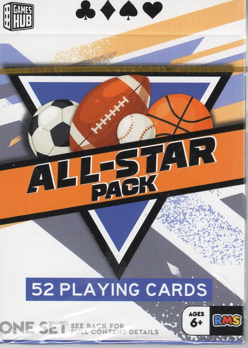 All-Star Pack Sports Themed Sealed Deck of Playing Cards