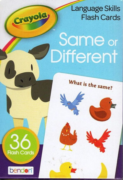 Crayola - Language Skills - Same or Different - Flash Cards