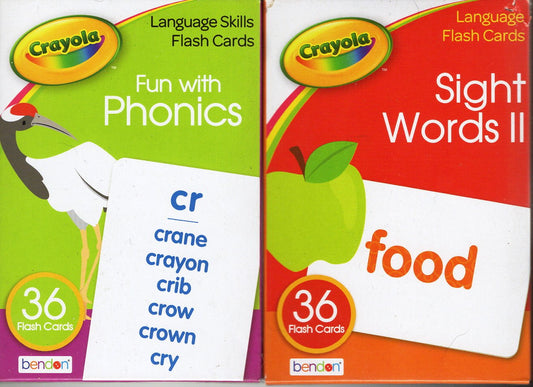 Crayola - Language Skills Flash Cards - Phonics & Words II - Flash Cards