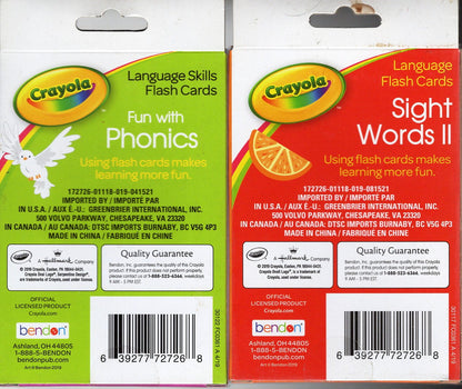 Crayola - Language Skills Flash Cards - Phonics & Words II - Flash Cards
