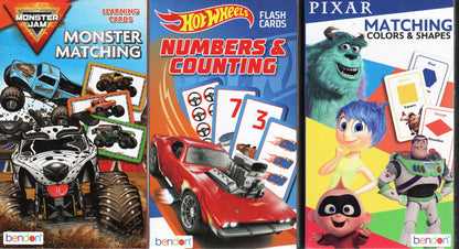 Learning Educational Flash Cards - Monster Matching, Numbers, Colors