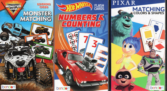 Learning Educational Flash Cards - Monster Matching, Numbers, Colors