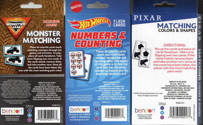 Learning Educational Flash Cards - Monster Matching, Numbers, Colors