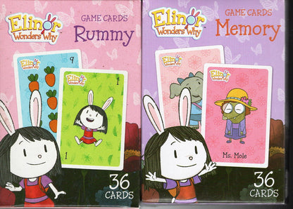 Elinor Wonder Why - Rummy & Memory - 36 Educational Flash Cards (Set of 2)