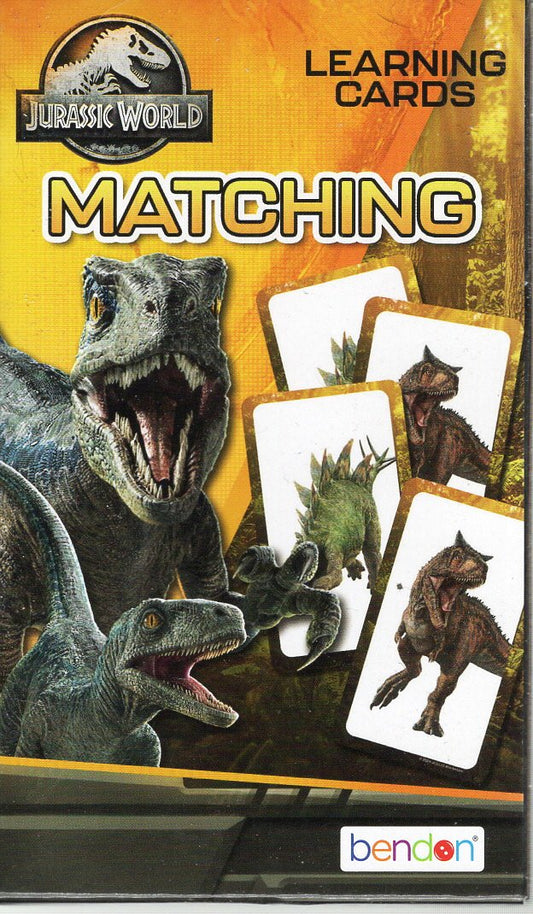 Jurassic World - Dinosaur - Matching Learning Cards