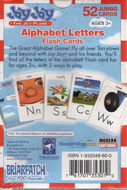 PBS Kids - Jay Jay The Jet Plane - Alphabet Letters - Flash Cards