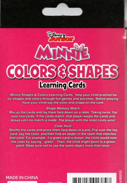 Disney Junior - Minnie Mouse - Colors & Shapes - Learning Game Cards