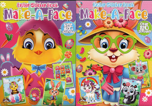 Make-A-Face - Easter Stickers - Stickers Includes - Sticker Activity Book