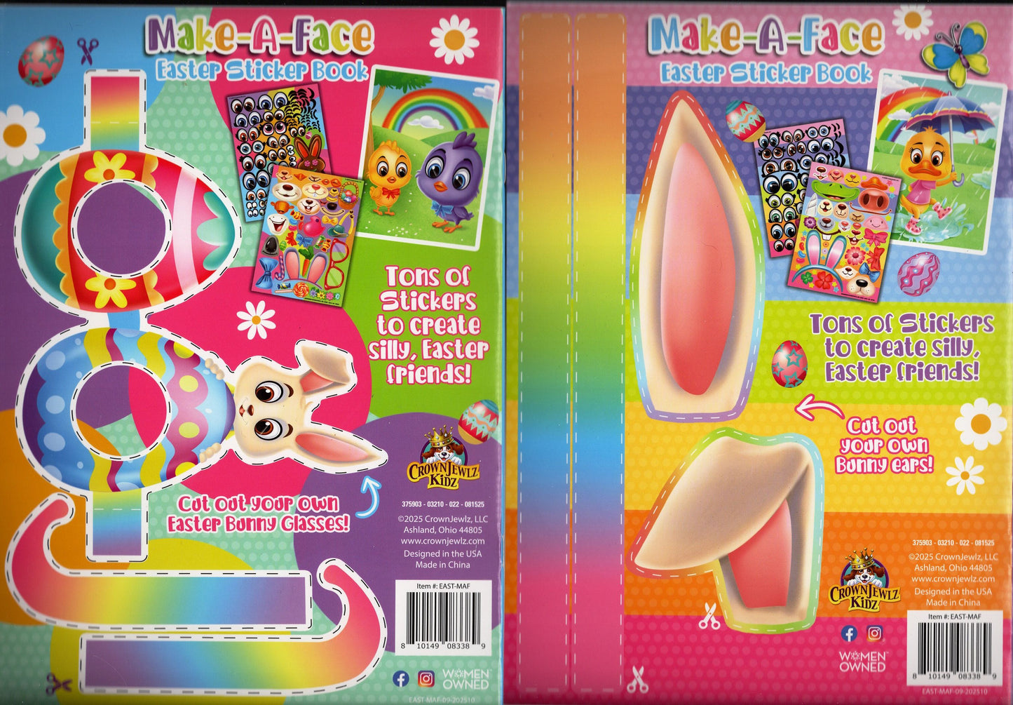 Make-A-Face - Easter Stickers - Stickers Includes - Sticker Activity Book