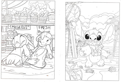 Stitch - Color by Number - Coloring & Activity Books. Vol.1-2 (Set of 2 Books)