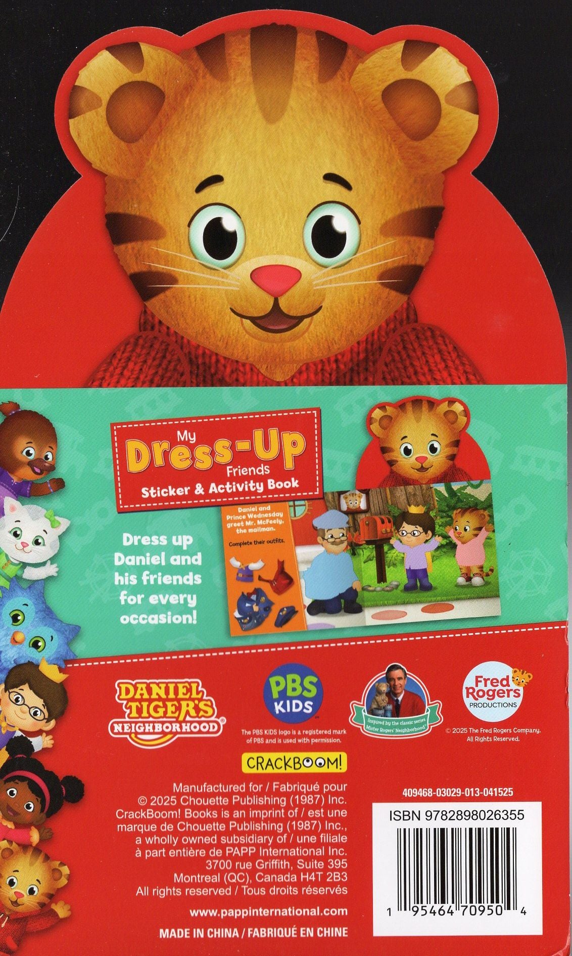 Daniel Tiger's Neighborhood - My Dress-Up Friends Sticker & Activity Book 20 Stickers