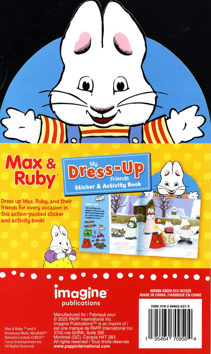 Max & Ruby - My Dress-Up Friends Sticker & Activity Book 50 Stickers