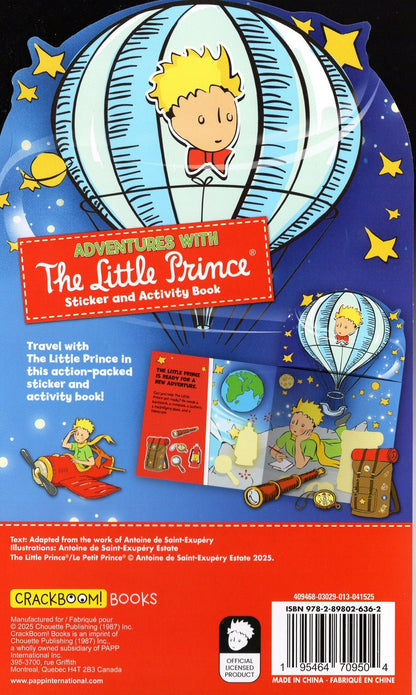 Adventures with The Little Prince - My Dress-Up Friends Sticker & Activity Book 30 Stickers