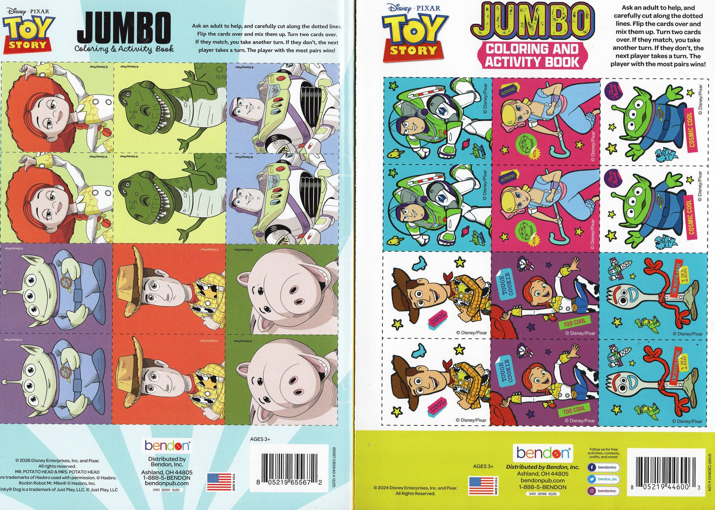 Toy Story- Jumbo Coloring & Activity Book (Set of 2 Books)