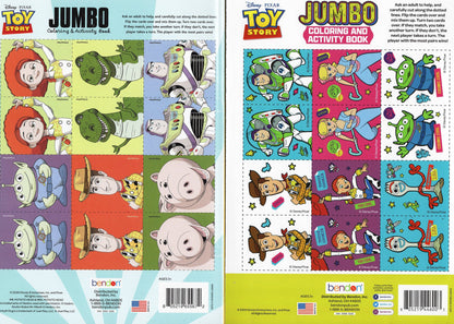 Toy Story- Jumbo Coloring & Activity Book (Set of 2 Books)