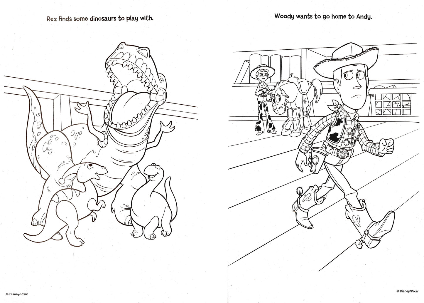 Toy Story- Jumbo Coloring & Activity Book (Set of 2 Books)