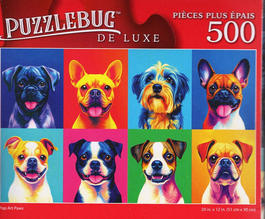 Pop Art Paws - 500 Deluxe Jigsaw Puzzle