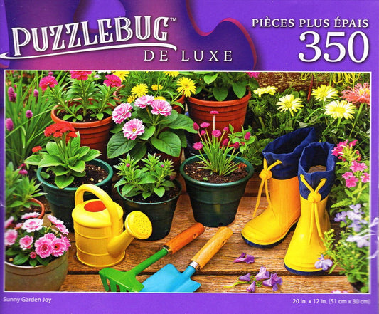 Sunny Garden Joy - 350 Pieces Jigsaw Deluxe Puzzle