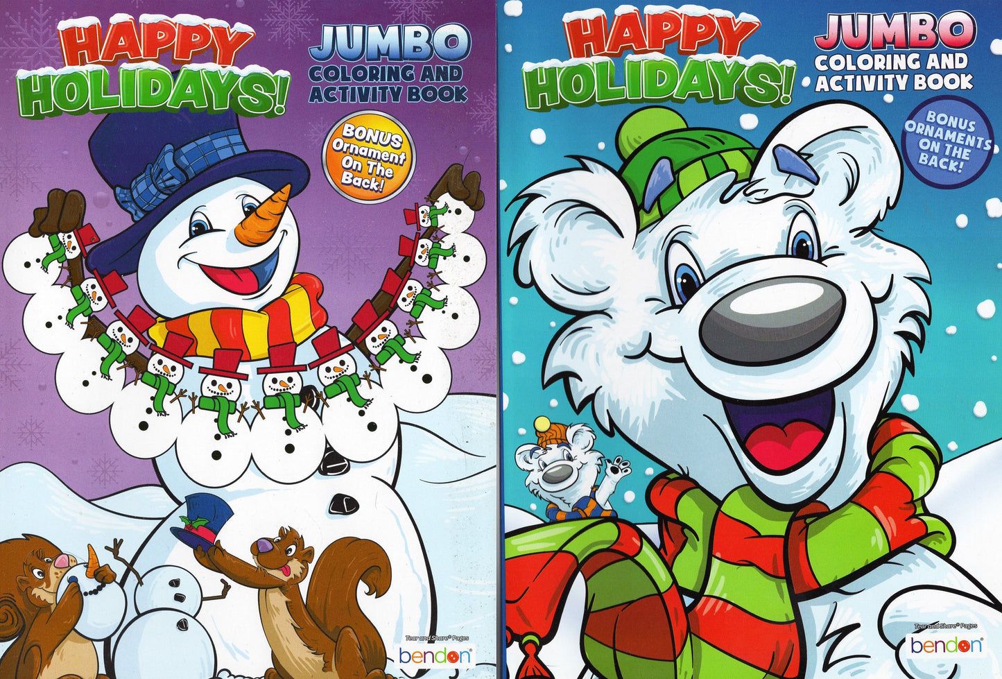 Happy Holidays! - Jumbo Coloring & Activity Books (Set of 2)