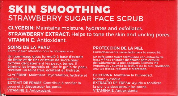 La Spash Skin Smoothing Strawberry Sugar Face Scrub - 1.77oz