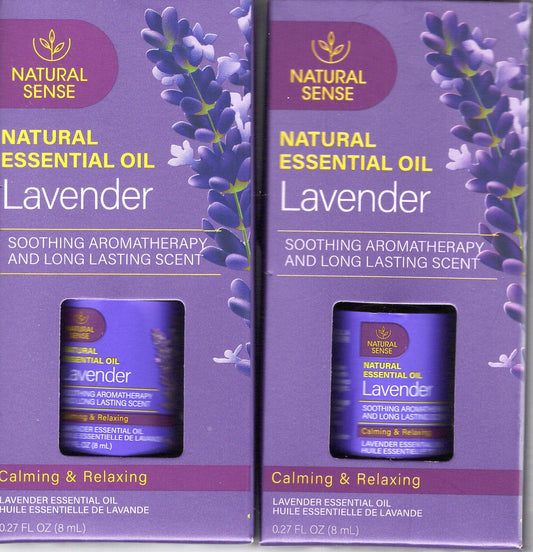 Natural Sense - Natural Essential Oil Lavender Soothing Aromatherapy (Set of 2)