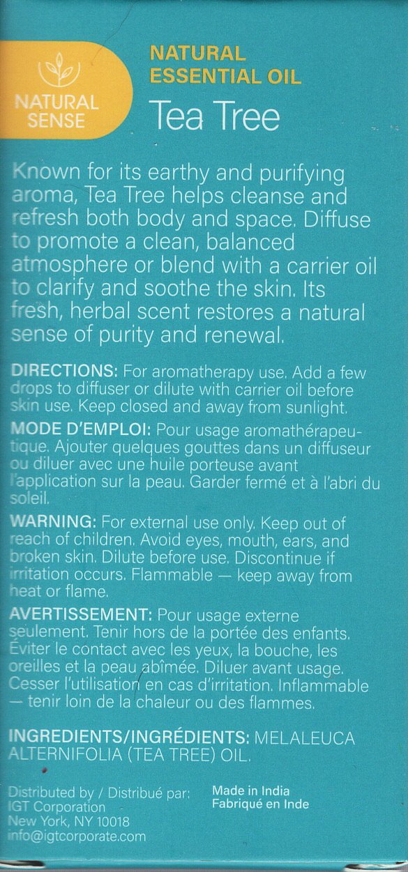 Natural Sense - Natural Essential Oil Tea Tree Soothing Aromatherapy (Set of 2)