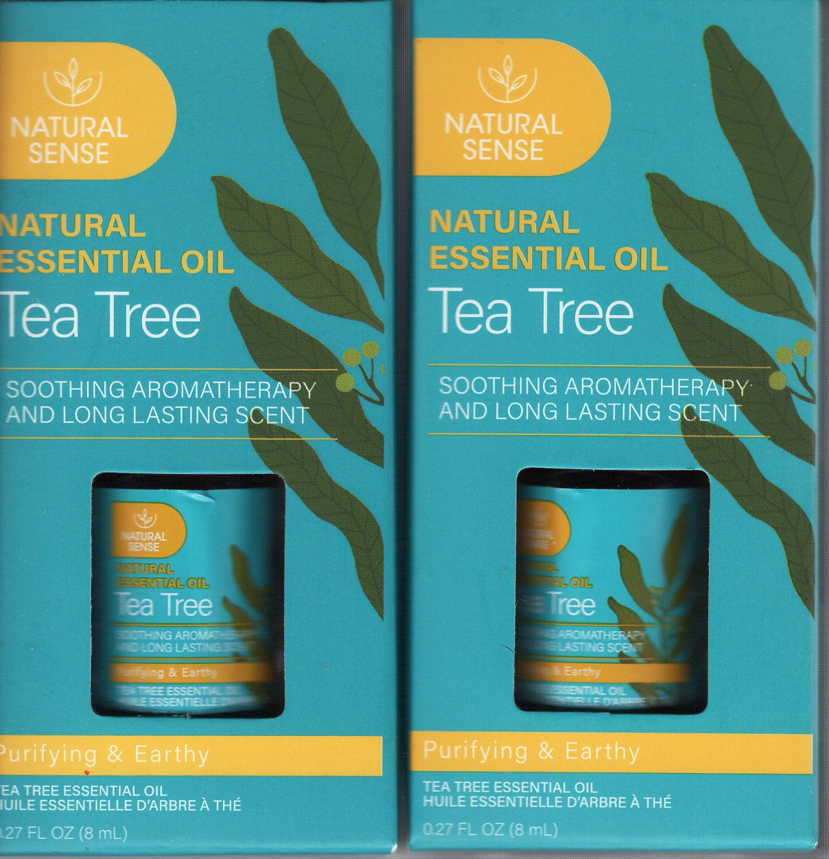 Natural Sense - Natural Essential Oil Tea Tree Soothing Aromatherapy (Set of 2)