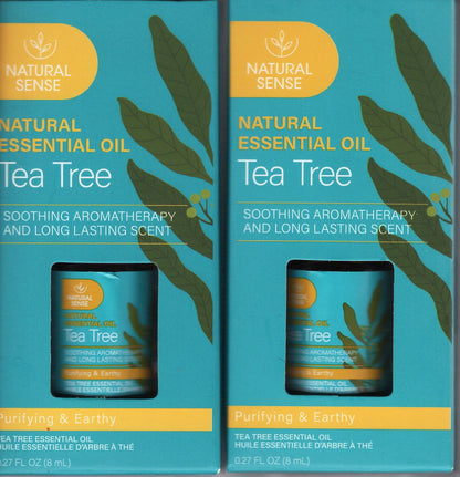Natural Sense - Natural Essential Oil Tea Tree Soothing Aromatherapy (Set of 2)