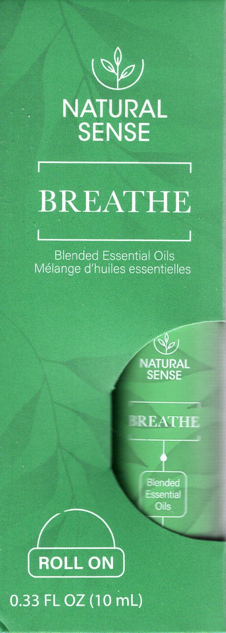 Natural Sense - Breathe Blended Essential Oils Roll on (Set of 2)