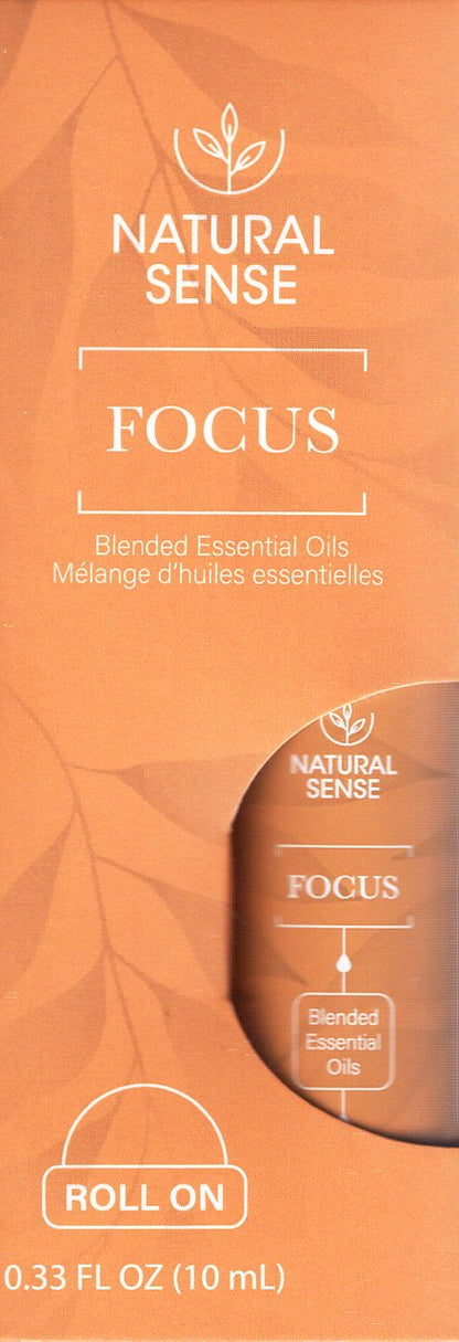 Natural Sense - Focus Blended Essential Oils Roll on (Set of 2)