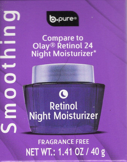 B Pure Smoothing Retinol Night Moisturizer, Eye Cream & Serum (Set of 3)