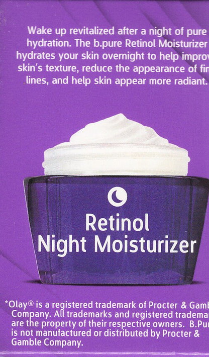 B Pure Smoothing Retinol Night Moisturizer