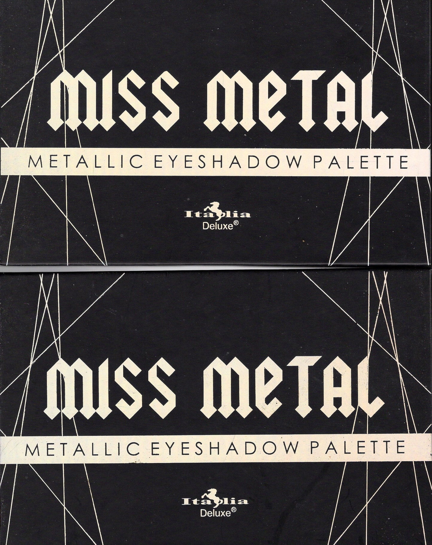 Italia Deluxe MISS METAL 15 Colors Metal Eyeshadow Palette (Set of 2)
