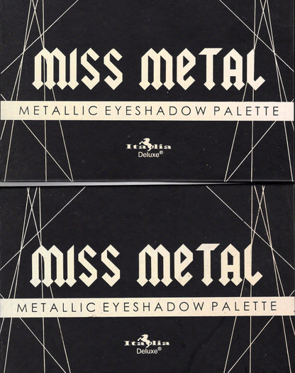 Italia Deluxe MISS METAL 15 Colors Metal Eyeshadow Palette (Set of 2)