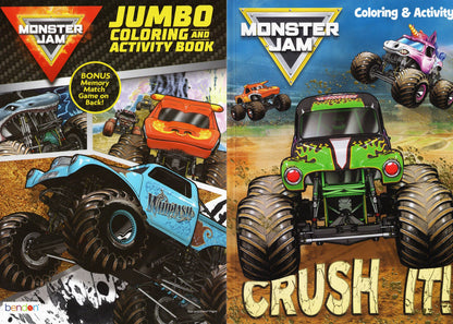 Monster Jam - Jumbo Coloring & Activity Books (Set of 2)