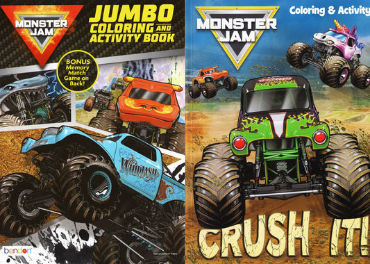 Monster Jam - Jumbo Coloring & Activity Books (Set of 2)