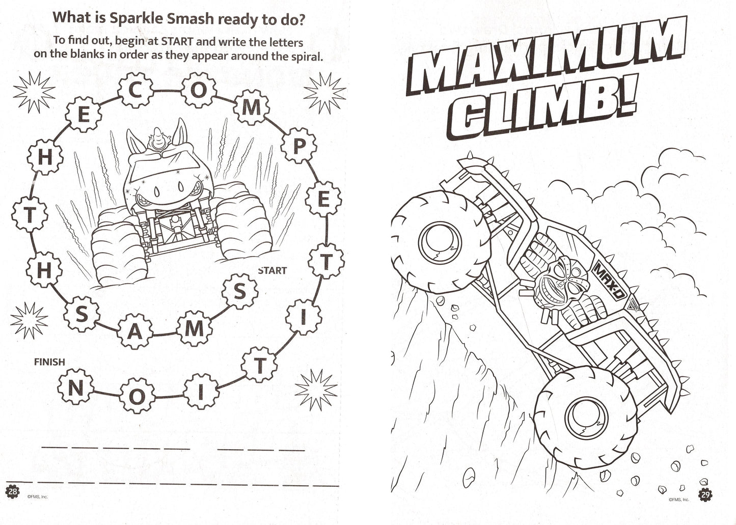 Monster Jam - Jumbo Coloring & Activity Books (Set of 2)