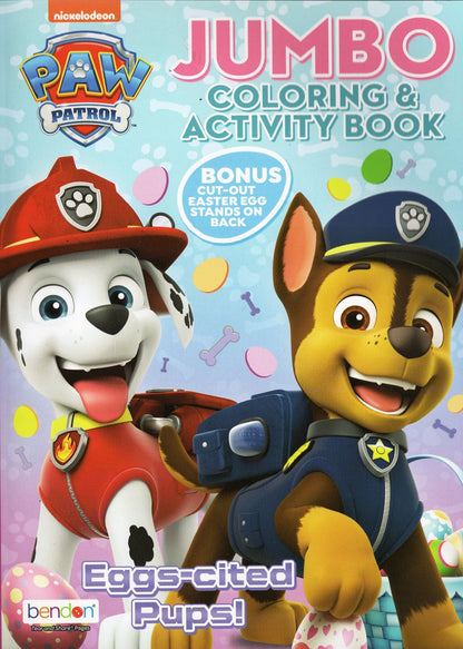 Nickelodeon Paw Patrol - Jumbo Coloring & Activity Book - Eggs-Cited Pups!