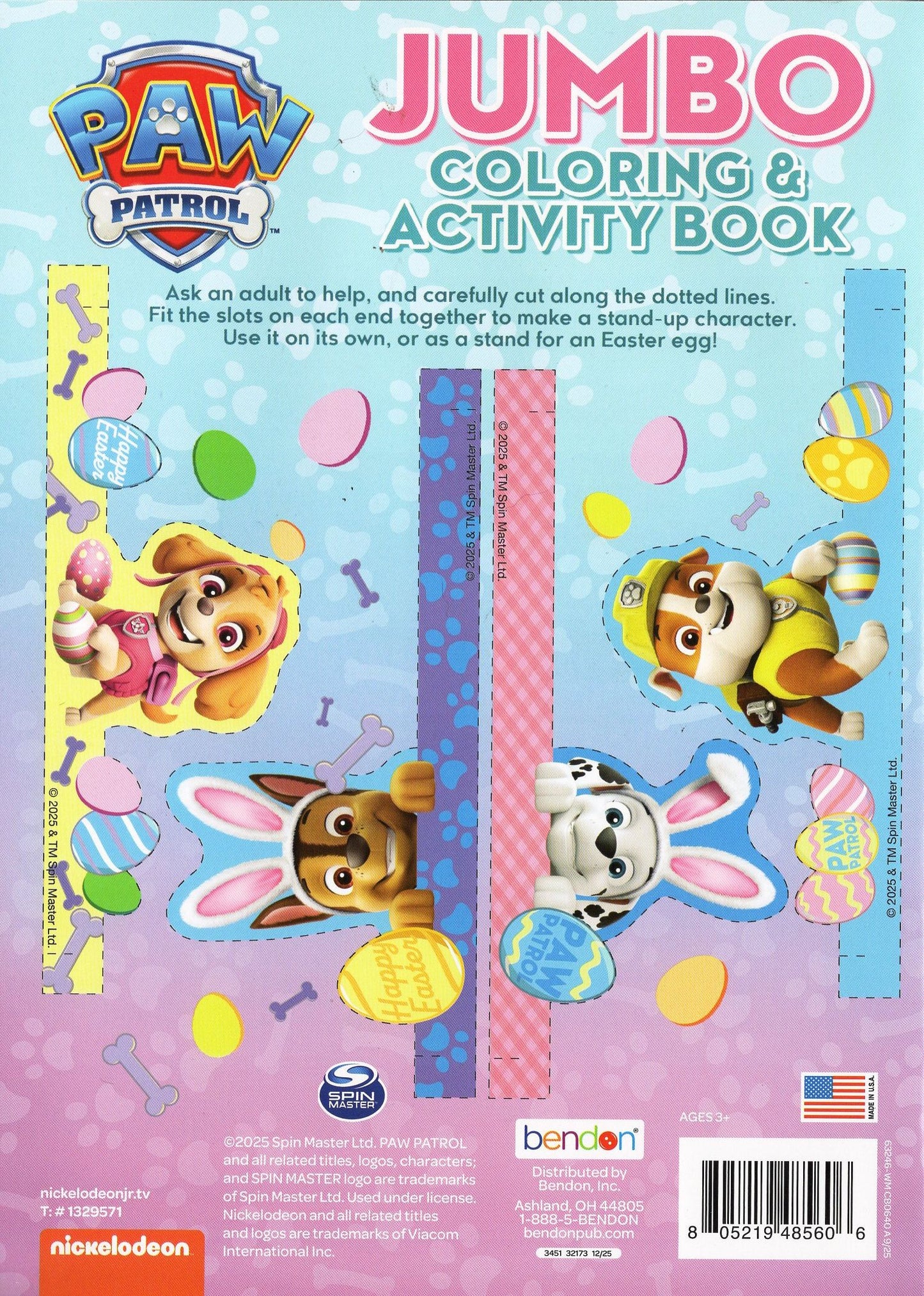 Nickelodeon Paw Patrol - Jumbo Coloring & Activity Book - Eggs-Cited Pups!
