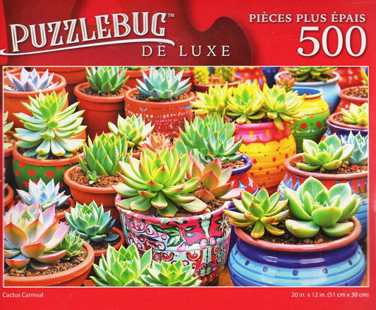 Cactus Carnival - 500 Deluxe Jigsaw Puzzle