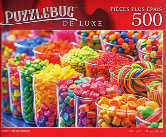 Sweet Treat Wonderland - 500 Deluxe Jigsaw Puzzle