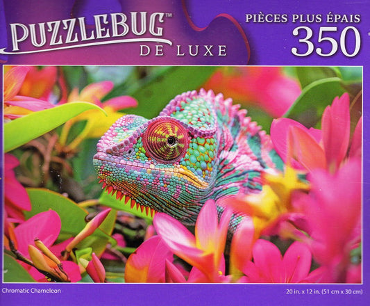 Chromatic Chameleon - 350 Pieces Jigsaw Deluxe Puzzle